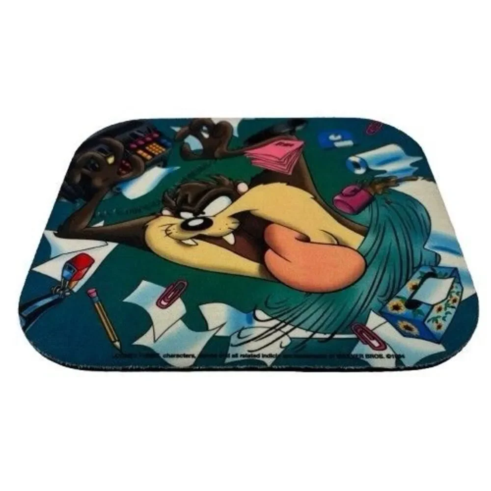 Looney Toons Taz Tasmanian Devil Computer Desk Mouse Pad Vintage 1994 Warner Bro
